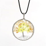 XSM Gravel Chips Flower Pattern Pendants Natural Stones