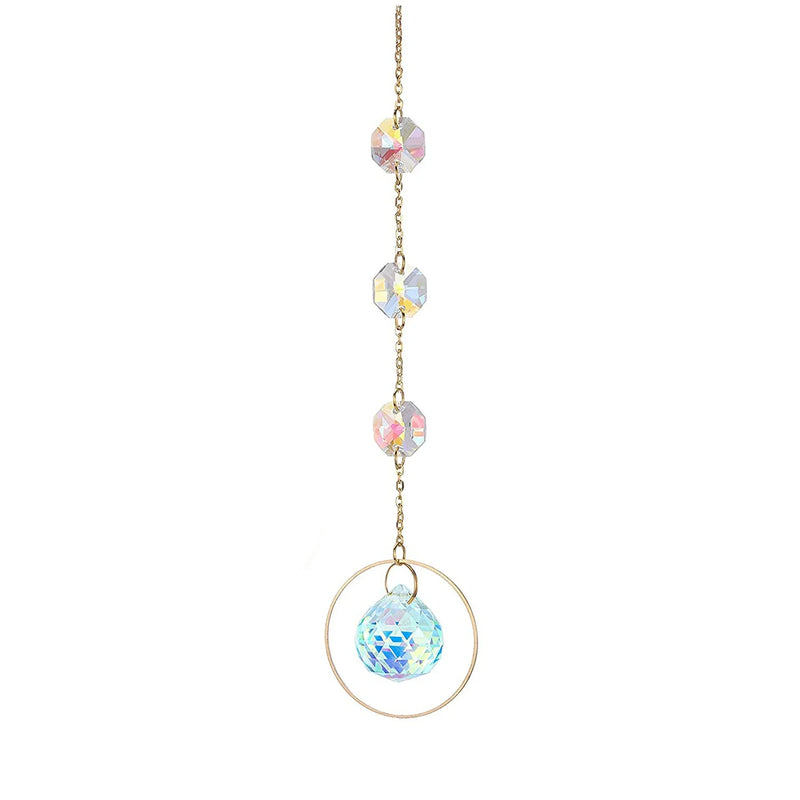 XSM Hanging Crystal Sun Decoration Prism Glass Crystal Ball Suncatcher