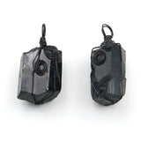 Irregular Tourmaline Stone Pendant Wire Wrapped Necklace Making