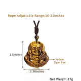 XSM Tiger Eye Stone Protection Pendant Healing Amulet Talisman Necklace