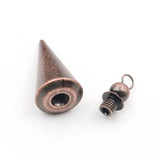 XSM Metal Cone Shaped Pendant Pendulum for Dowsing Divination Yoga