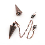 XSM Metal Cone Shaped Pendant Pendulum for Dowsing Divination Yoga