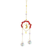 XSM Moon Crystal Suncatcher Amethyst Dream Catcher Wind Chime Window Ornament
