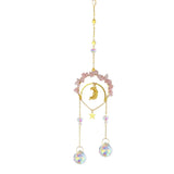 XSM Moon Crystal Suncatcher Amethyst Dream Catcher Wind Chime Window Ornament