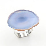XSM Agate Slice Napkin Ring Polished Geode Holder for Dining Decor