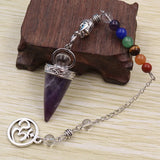 XSM Cone Shape Pendulum 7 Chakra Buddha Head Pendant