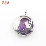 Butterfly Fairy Moon Smile Charm Pendant Necklace Silver Plated Jewelry Gift