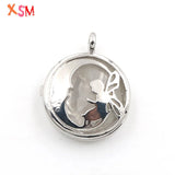 Butterfly Fairy Moon Smile Charm Pendant Necklace Silver Plated Jewelry Gift