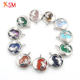 Butterfly Fairy Moon Smile Charm Pendant Necklace Silver Plated Jewelry Gift