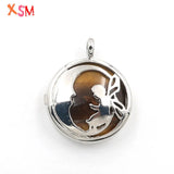 Butterfly Fairy Moon Smile Charm Pendant Necklace Silver Plated Jewelry Gift