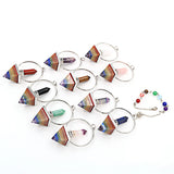 7 Chakra Pendulum Prism Pendant Reiki Healing Wicca Jewelry