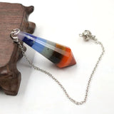 XSM Reiki Divination Natural Chakra Crystal Pendulum Pendant