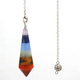 XSM Reiki Divination Natural Chakra Crystal Pendulum Pendant