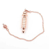 XSM Reiki Metal Screw Shape Pendant Pendulum for Dowsing Divination