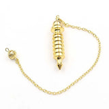XSM Reiki Metal Screw Shape Pendant Pendulum for Dowsing Divination