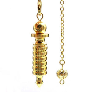 XSM Reiki Metal Screw Shape Pendant Pendulum for Dowsing Divination