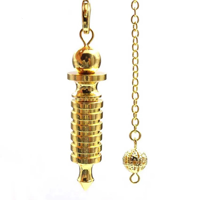 XSM Reiki Metal Screw Shape Pendant Pendulum for Dowsing Divination