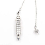 XSM Reiki Metal Screw Shape Pendant Pendulum for Dowsing Divination