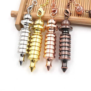 XSM Reiki Metal Screw Shape Pendant Pendulum for Dowsing Divination