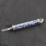 XSM Reiki Wand Scepter Pendant Spiritual Balance Chips Stone Bottle Crystal