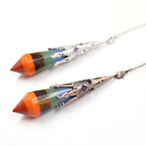 XSM 7 Chakra Pendulum Pendant Crystal Pyramid Pendants