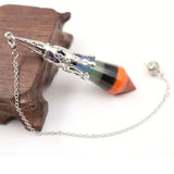 XSM 7 Chakra Pendulum Pendant Crystal Pyramid Pendants