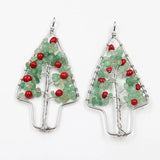 Tree Of Life Green Aventurine Christmas Tree Pendant