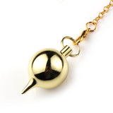 Brass Ball Metal Cone Whirligig Shape Dowsing Pendulum