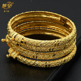 2Pcs/lot Dubai Bangles Bracelet Indian Bridal Wedding Women Charm Bangles