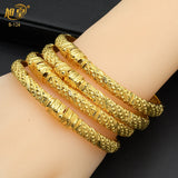 2Pcs/lot Dubai Bangles Bracelet Indian Bridal Wedding Women Charm Bangles