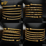 4PCS Dubai Plated Jewelry Bangle Bracelet For Women African Jewelry