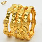 African Golden Charm Bangles Bracelet for Women