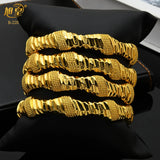 African Golden Charm Bangles Bracelet for Women