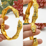 African Golden Charm Bangles Bracelet for Women