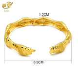 African Golden Charm Bangles Bracelet for Women