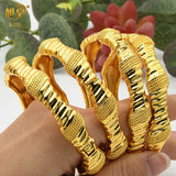 African Golden Charm Bangles Bracelet for Women