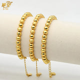 Dubai 2Pcs/lot Bead Bracelets Arabic Woman Charm Bracelet Bangles