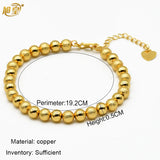 Dubai 2Pcs/lot Bead Bracelets Arabic Woman Charm Bracelet Bangles