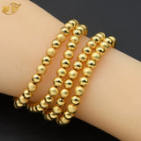 Dubai 2Pcs/lot Bead Bracelets Arabic Woman Charm Bracelet Bangles