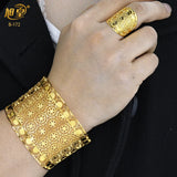 Dubai Adjustable Chain Bangle With Ring Wedding Bracelet Jewelry