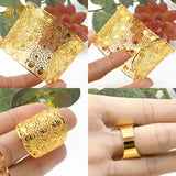 Dubai Adjustable Chain Bangle With Ring Wedding Bracelet Jewelry