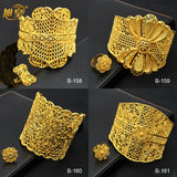 Dubai Plated Cuff Bangles Nigerian Wedding Bracelet