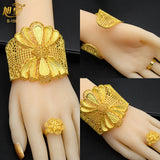 Dubai Plated Cuff Bangles Nigerian Wedding Bracelet