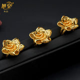Dubai Plated Rings Nigerian Wedding Indian Ring Adjustable Finger Jewelry