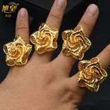 Dubai Plated Rings Nigerian Wedding Indian Ring Adjustable Finger Jewelry