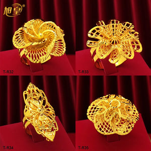 Ethiopia Plated Rings Dubai Arabic Wedding Finger Rings