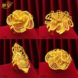 Ethiopia Plated Rings Dubai Arabic Wedding Finger Rings