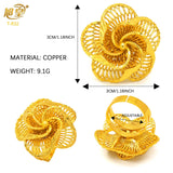 Ethiopia Plated Rings Dubai Arabic Wedding Finger Rings