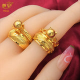 Ethiopia Plated Rings Dubai Arabic Wedding Finger Rings