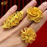 Ethiopia Plated Rings Dubai Arabic Wedding Finger Rings